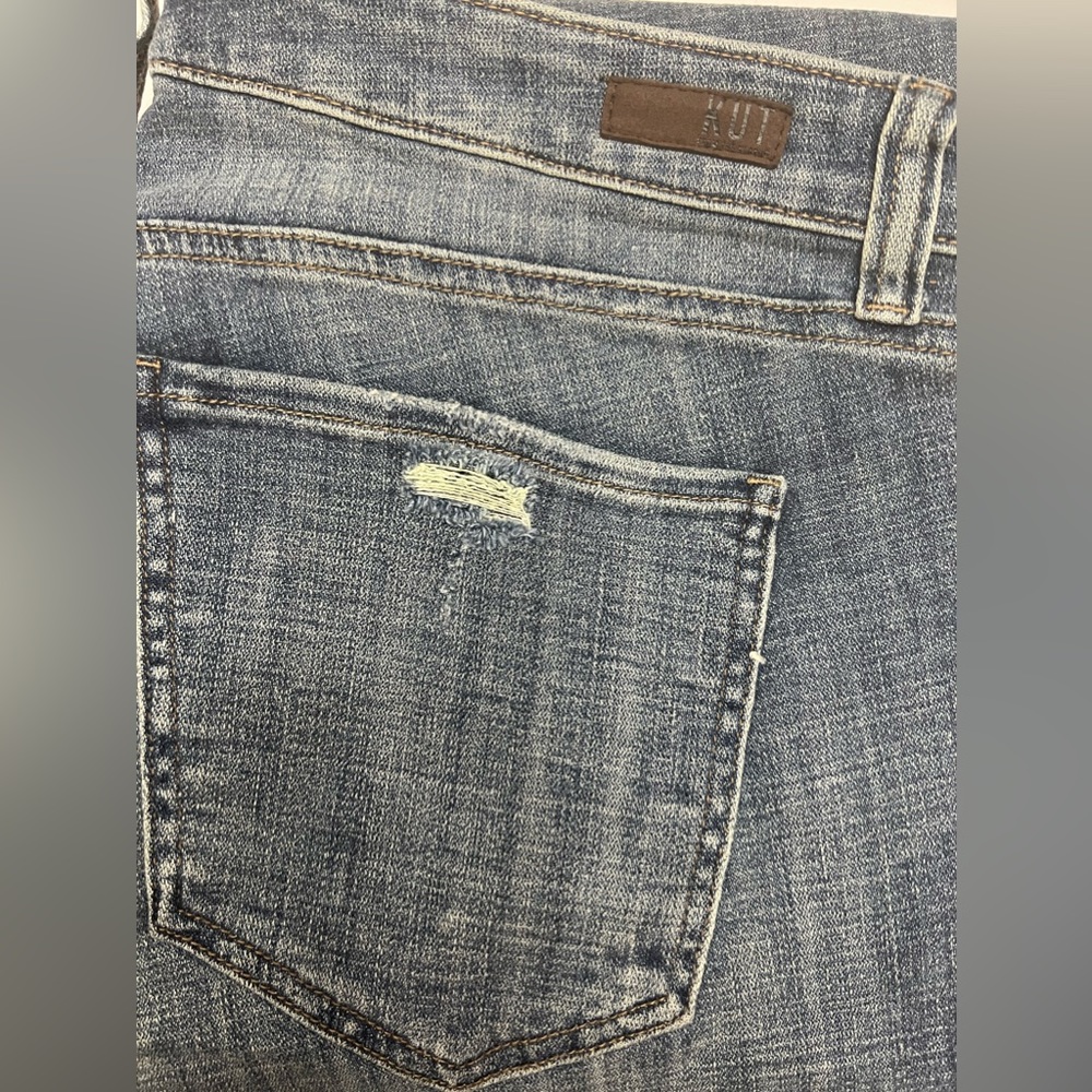 Size 18W KUT from the Kloth High Rise Ankle Straight Leg Jeans - Picture 4 of 6